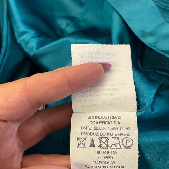 Carlos Miele designer evening 100% silk gown, size 44(US12) - Picture 16 of 16